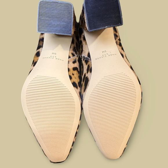 Marc Fisher LTD miYanaraly Sz 5M Leopard Print Ankle Boots Women's New w/ Box - Picture 8 of 9